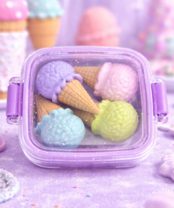 Borracha 3D Infantil com Estojo Colecionável