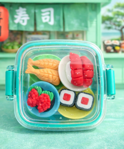 Borracha 3D Infantil com Estojo Colecionável