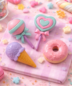 Borracha escolar infantil Sortido Princesa ou doces modelo surpresa