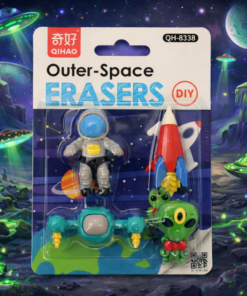 Borracha personalizada espaço 3D para material escolar