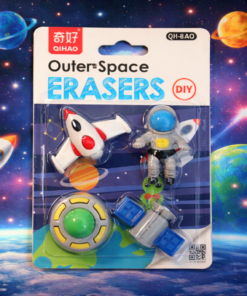 Borracha personalizada espaço 3D para material escolar