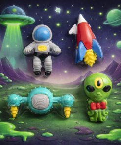 Borracha personalizada espaço 3D para material escolar