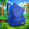 Kit Mochila Escolar Sonic Estojo e Canetinha 24 cores de Brinde