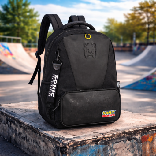 Mochila Escolar Sonic Azul de Costas Juvenil