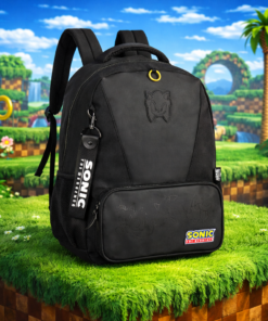 Mochila Escolar Sonic Azul de Costas Juvenil