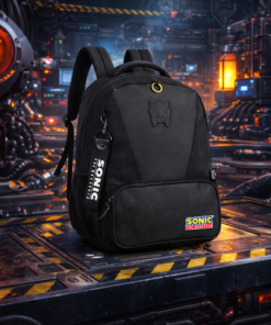 Mochila Escolar Sonic Azul de Costas Juvenil