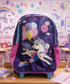 Mochila Escolar Unicórnio Up4You com Rodinhas