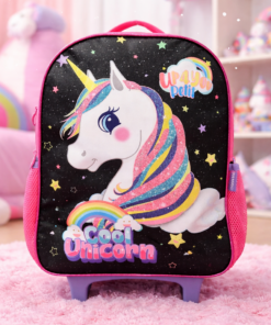 Mochila Escolar Unicórnio Up4You com Rodinhas