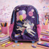 Kit Mochila unicórnio UP4YOU Estojo Canetinha 24 Cores