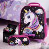 Kit Mochila unicórnio UP4YOU Estojo Canetinha 24 Cores