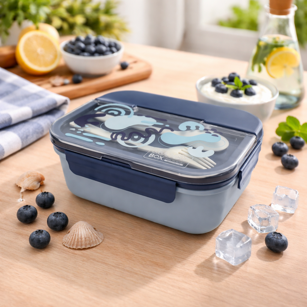 Pote Marmita Divisoria com Talheres para Alimentos