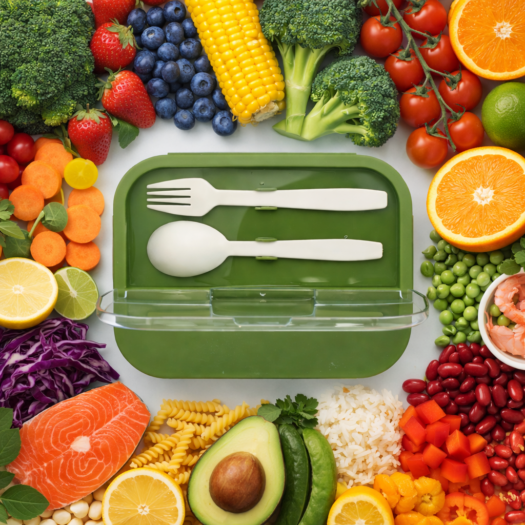 Pote Marmita Divisoria com Talheres para Alimentos