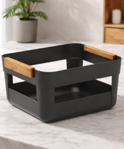 Cesto Organizador 7,5L Lume Preto Multiuso