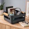 Cesto Organizador 7,5L Lume Preto Multiuso