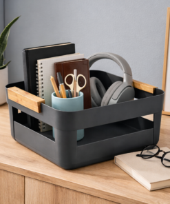 Cesto Organizador 7,5L Lume Preto Multiuso