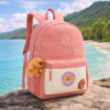 Mochila Escolar Capivara com chaveiro ideal para o dia a dia