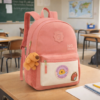 Mochila Escolar Capivara com chaveiro ideal para o dia a dia