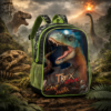 Mochila Escolar Infantil T-Rex Dinossauro Resistente