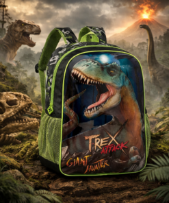 Mochila Escolar Infantil T Rex Dinossauro Resistente