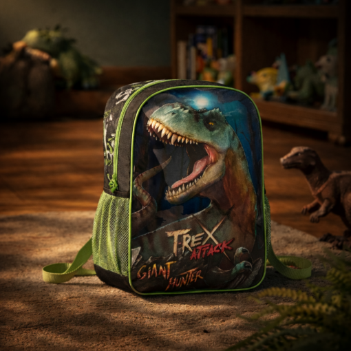 Mochila Escolar Infantil T-Rex Dinossauro Resistente