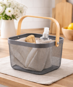 Cesto Organizador de Metal 18x24x24cm Aramado Multiuso