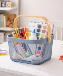 Cesto Organizador de Metal 18x24x24cm Aramado Multiuso