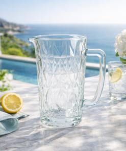 Jarra de Vidro Stella 1200ml para Servir Bebidas