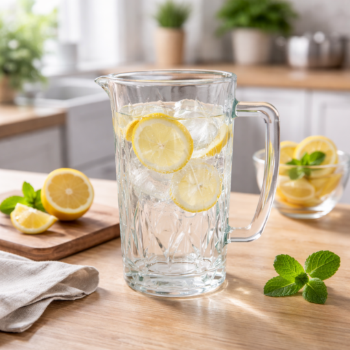 Jarra de Vidro Stella 1200ml para Servir Bebidas