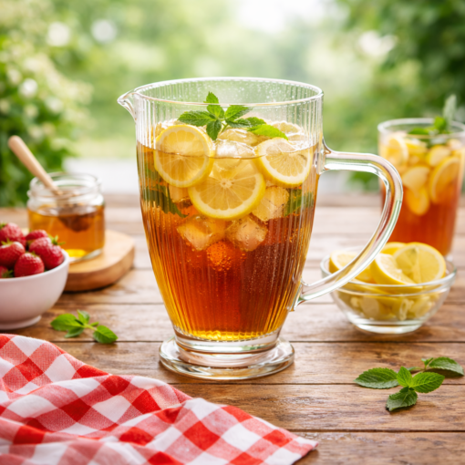 Jarra de Vidro Transparente 1 Litro SLLEK para Água e Bebidas