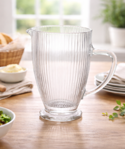 Jarra de Vidro Transparente 1 Litro SLLEK para Água e Bebidas