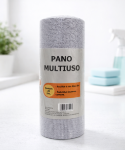 Pano Microfibra Descartável 25x25 com 20 Folhas Alta Absorção