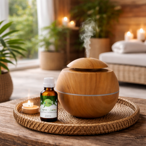 Kit Umidificador Bola com Essência Aromatizador