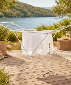 Varal Slim com Abas para Roupas 15kg Branco