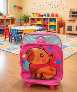 Kit Escolar Capivara Mochila Estojo e canetinha