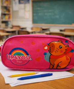 Estojo Duplo Capivara Escolar Infantil