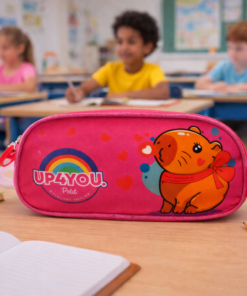Estojo Duplo Capivara Escolar Infantil