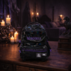 Mochila de Rodinha Wandinha Holográfica Preta Escolar