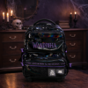 Mochila de Rodinha Wandinha Holográfica Preta Escolar