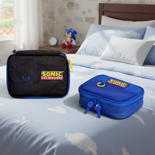 Estojo Escolar Sonic Box Grande Resistente