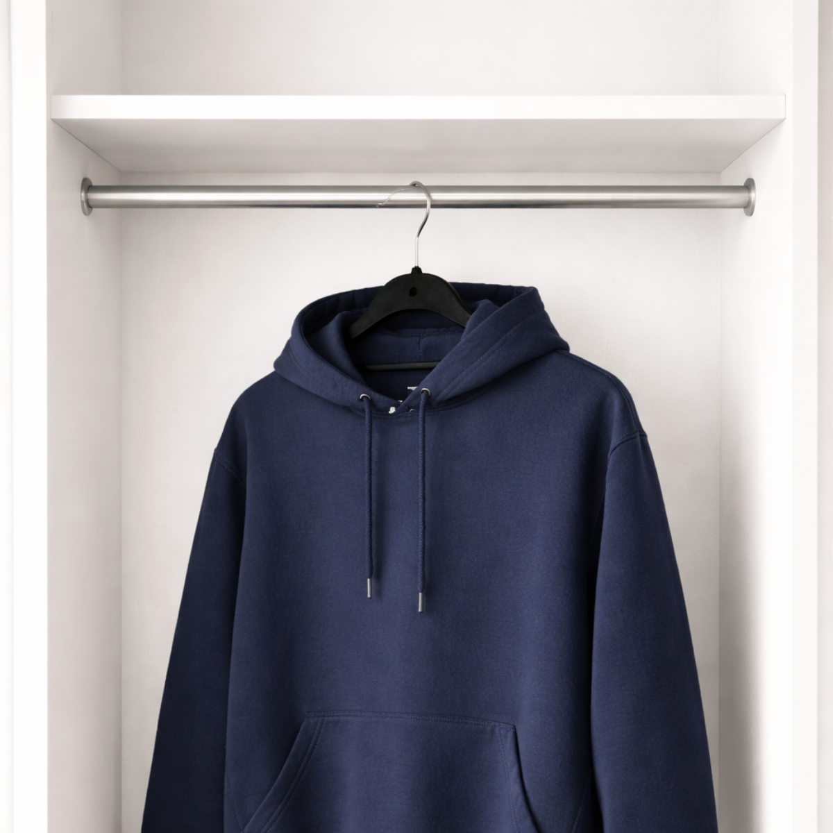 Cabide de Veludo Preto Antideslizante Kit 3 Peças Rayco