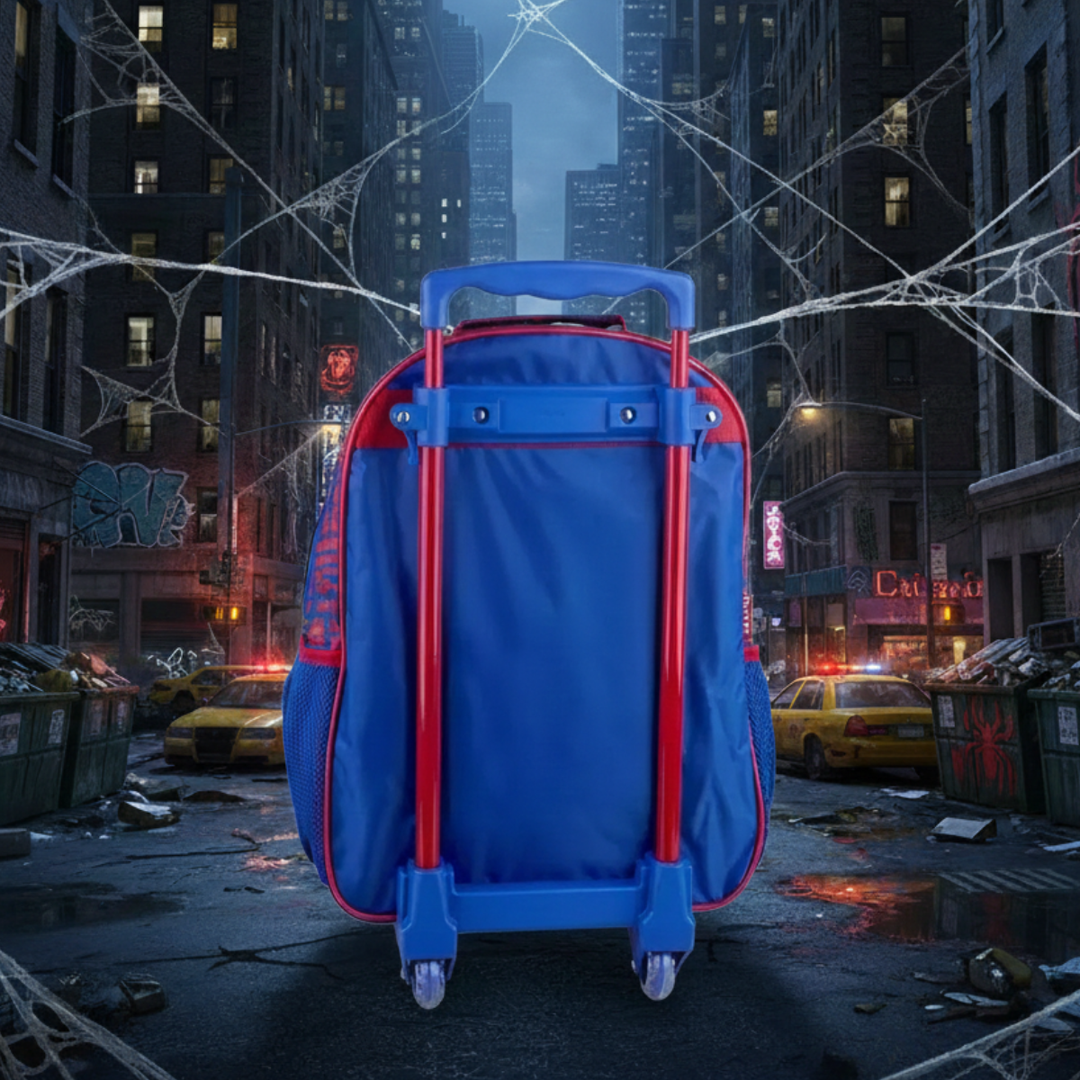 Mochila Escolar Homem Aranha com Rodinhas para Criança