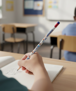 Kit Sonic Lápis de cor 12 Cores Borracha Apontador Tesoura e Borracha