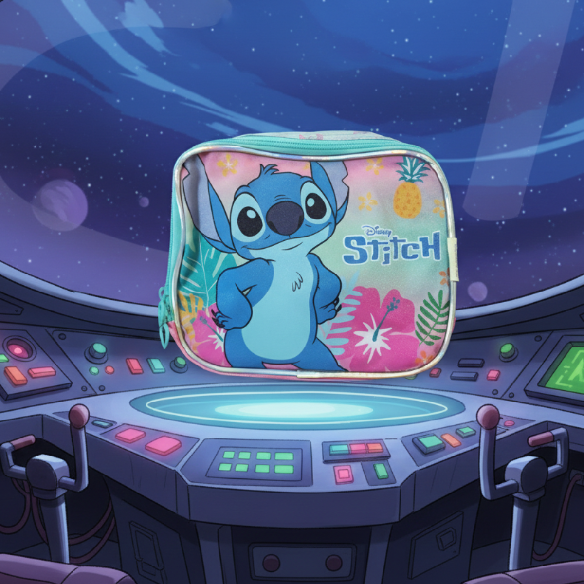 Lancheira Infantil Stitch Disney Escolar 5L