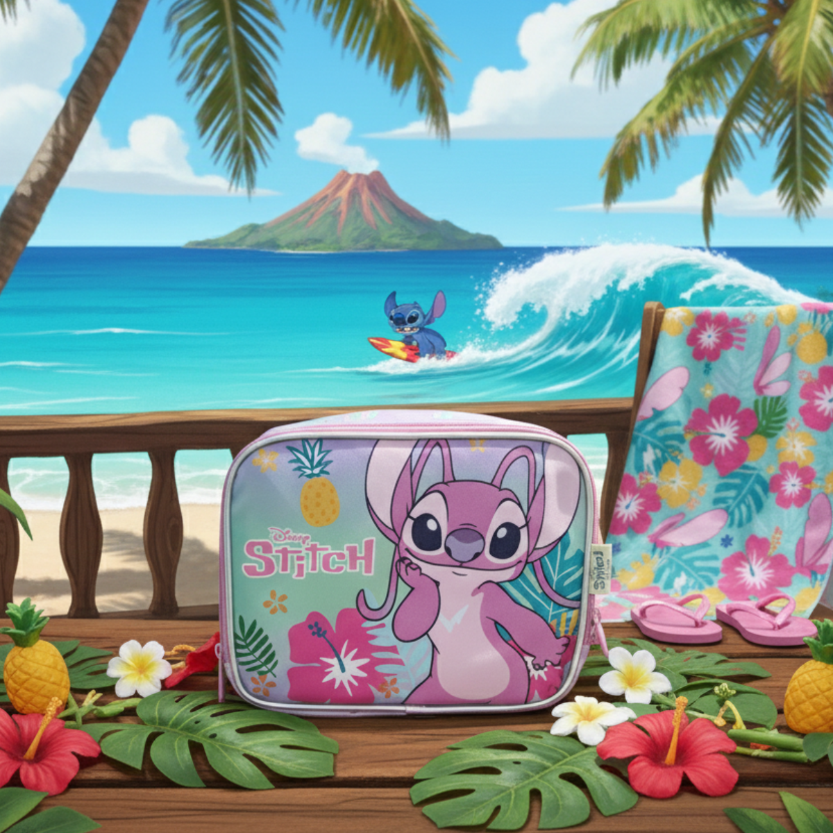 Lancheira Infantil Stitch Disney Escolar 5L