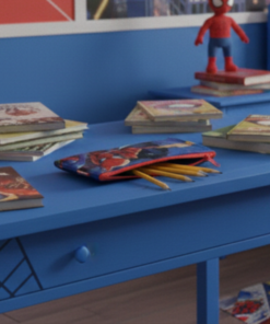 Estojo Fino Homem Aranha Marvel Escolar Infantil