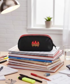 Estojo Escolar Infantil Batman com Três Divisórias