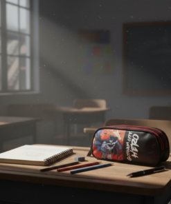 Estojo Escolar Infantil Batman com Três Divisórias