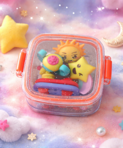 Borracha Escolar Marmitinha Colorida Brinquedo