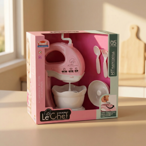 Batedeira de Brinquedo Le Chef Kit Cozinha Infantil
