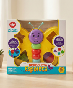 brinquedo educativo bebê borboleta